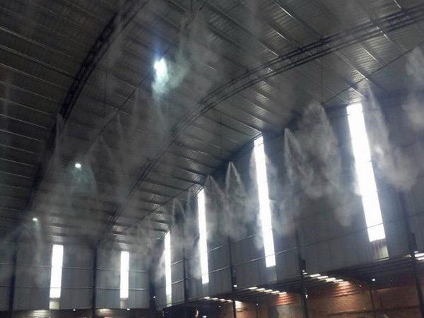 水泥廠(chǎng)制砂車(chē)間噴淋防塵設(shè)備